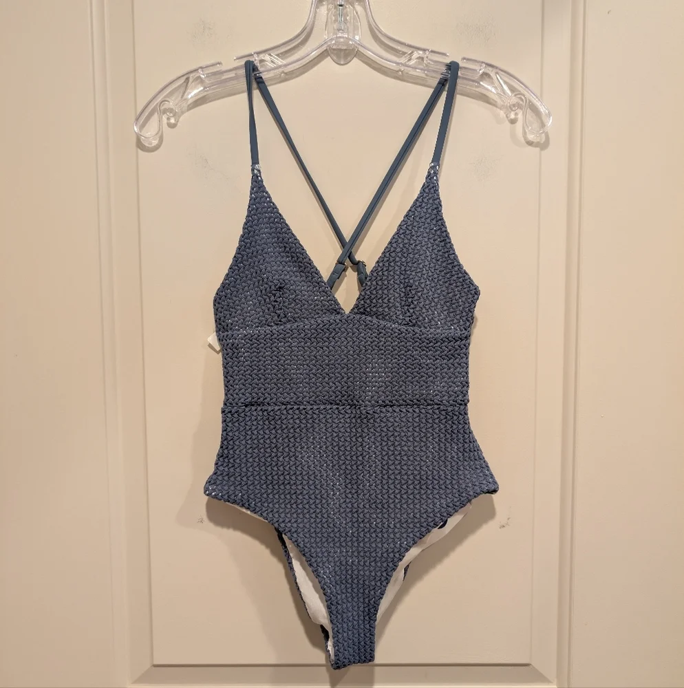 Onia Valentina Crochet One-Piece Cheeky Swimsuit XS